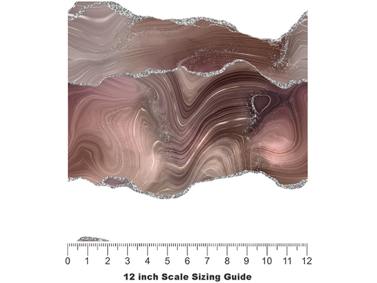 Mellow Mauve Gemstone Vinyl Film Pattern Size 12 inch Scale