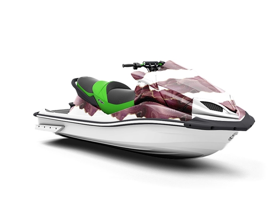 Burgundy Lip Gemstone Jet Ski Vinyl Customized Wrap