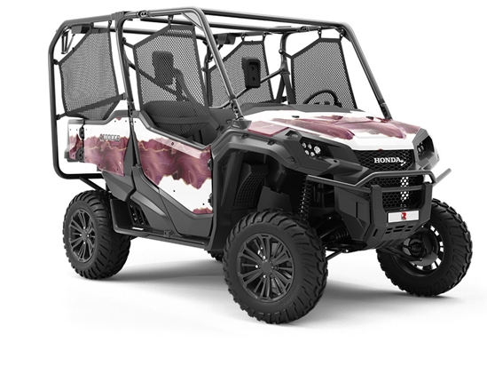 Burgundy Lip Gemstone Utility Vehicle Vinyl Wrap