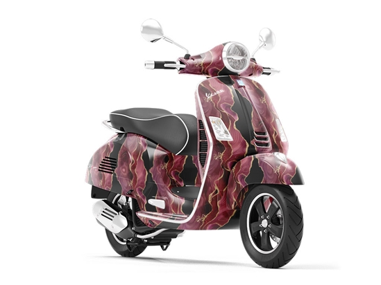 Red Planet Gemstone Vespa Scooter Wrap Film