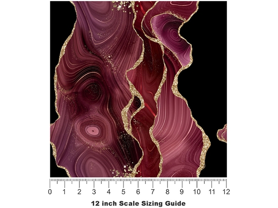 Red Planet Gemstone Vinyl Film Pattern Size 12 inch Scale