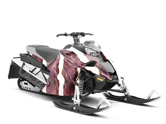 Rich Wine Gemstone Custom Wrapped Snowmobile