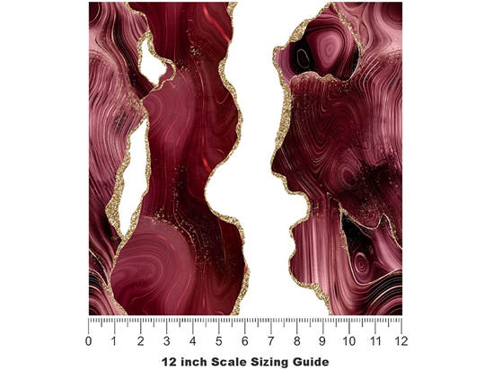 Sweet Merlot Gemstone Vinyl Film Pattern Size 12 inch Scale