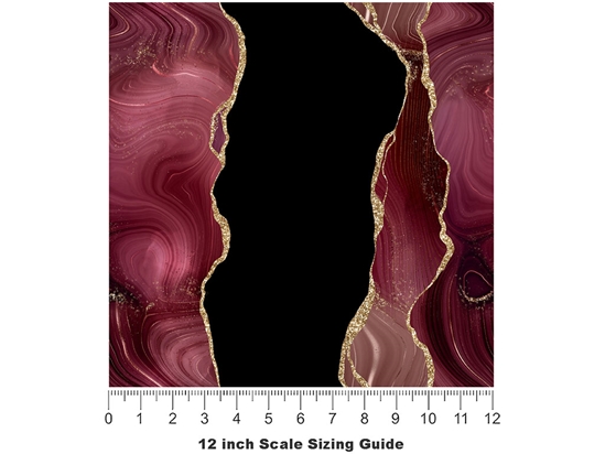 Wine Tasting Gemstone Vinyl Film Pattern Size 12 inch Scale