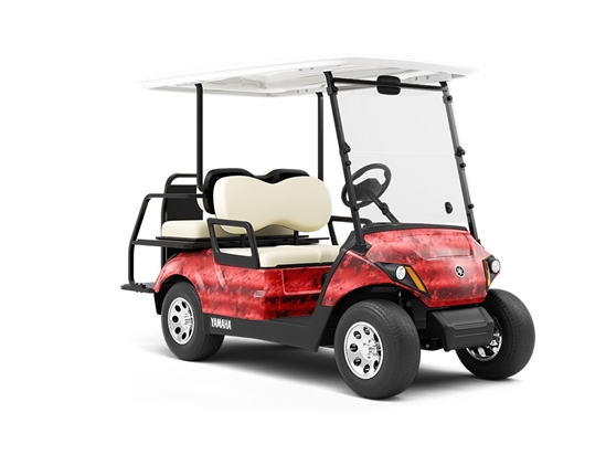 Pigeon Blood Gemstone Wrapped Golf Cart