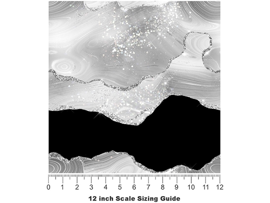 Floating Glacier Gemstone Vinyl Film Pattern Size 12 inch Scale