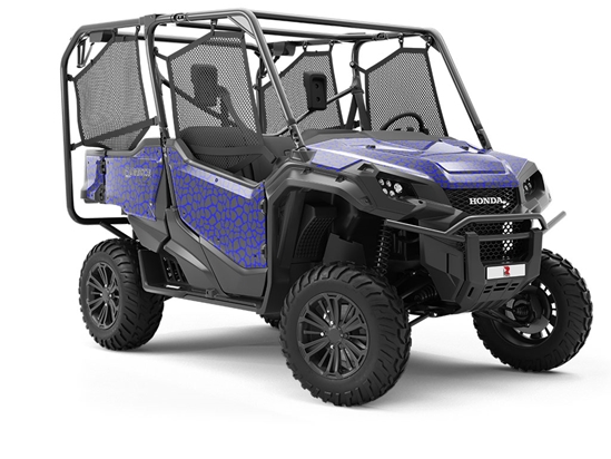 Blue Giraffe Utility Vehicle Vinyl Wrap