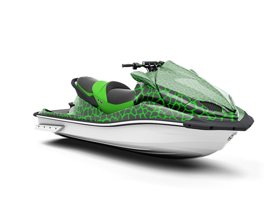 Green Giraffe Jet Ski Vinyl Customized Wrap