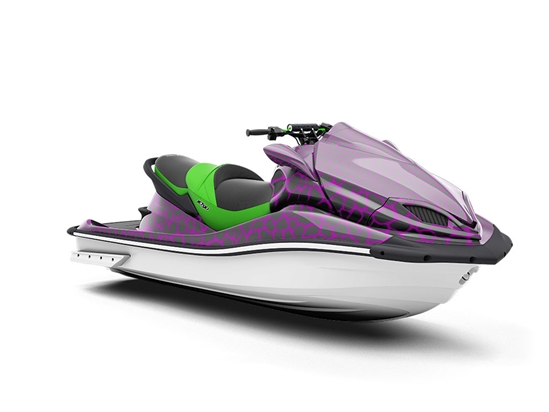 Purple Giraffe Jet Ski Vinyl Customized Wrap