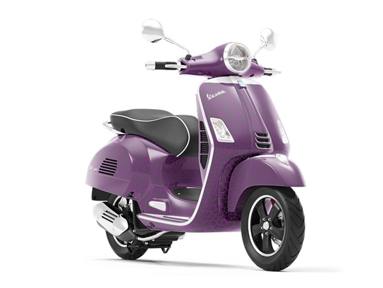 Purple Giraffe Vespa Scooter Wrap Film