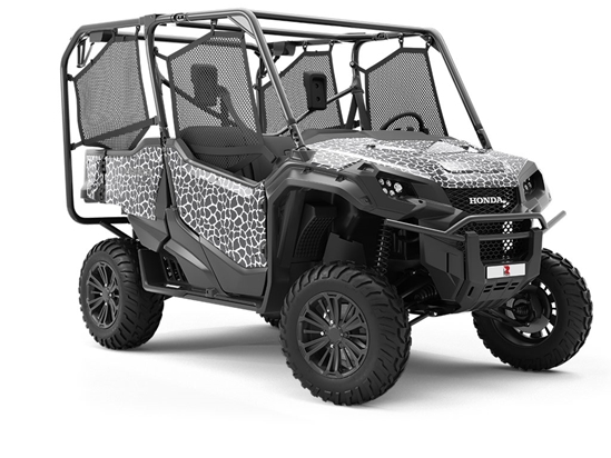 White Giraffe Utility Vehicle Vinyl Wrap