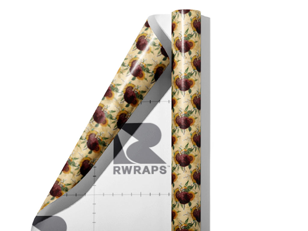 Deep Florals Gothic Wrap Film Sheets