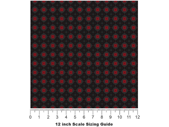 Floral Temptation Gothic Vinyl Film Pattern Size 12 inch Scale