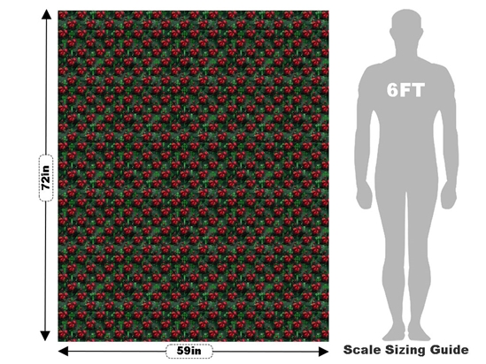 Green Passion Gothic Vehicle Wrap Scale