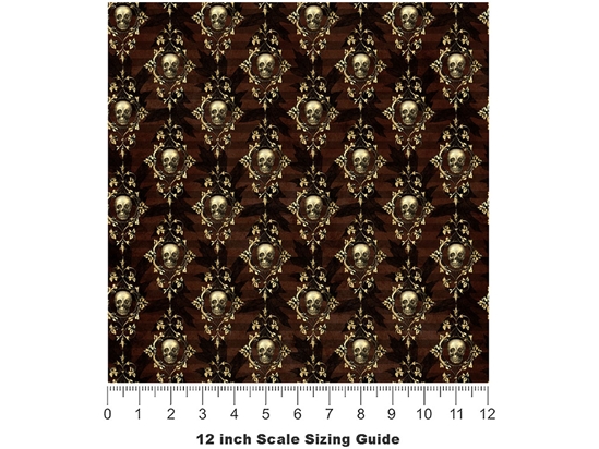 Skeleton Closet Gothic Vinyl Film Pattern Size 12 inch Scale