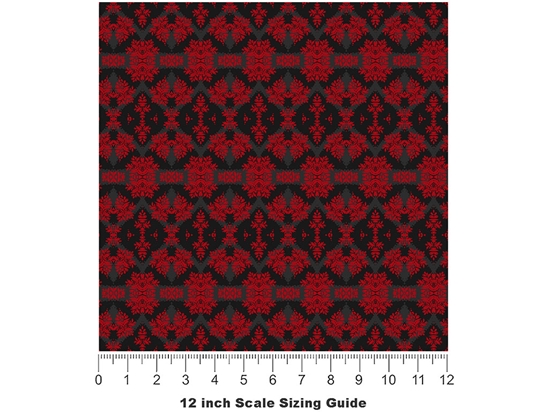 Twisted Garden Gothic Vinyl Film Pattern Size 12 inch Scale