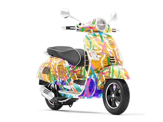 Jet Set Graffiti Vespa Scooter Wrap Film