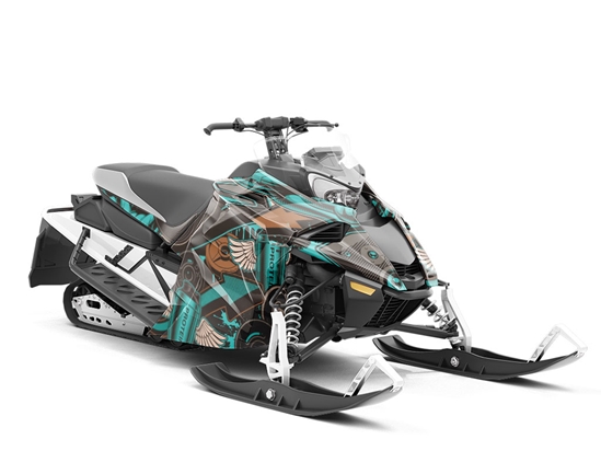 No Pain Graffiti Custom Wrapped Snowmobile