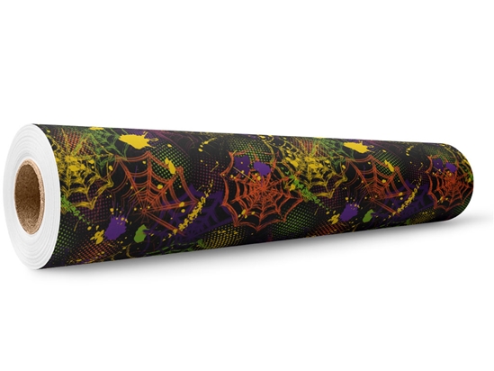 Rainbow Webs Graffiti Wrap Film Wholesale Roll