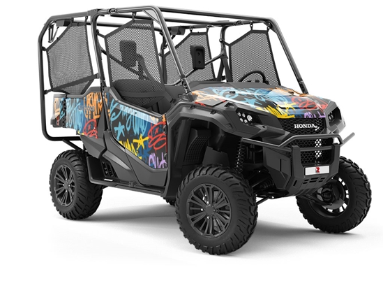 Stay Wild Graffiti Utility Vehicle Vinyl Wrap