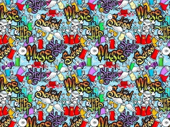 Swift Punition Graffiti Vinyl Wrap Pattern