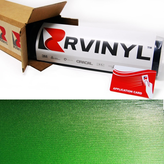 Green Brushed Aluminum Vinyl Film Wrap