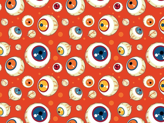 Eye Am Watching Halloween Vinyl Wrap Pattern