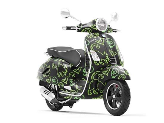 Neon Omens Halloween Vespa Scooter Wrap Film