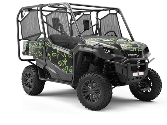 Neon Omens Halloween Utility Vehicle Vinyl Wrap