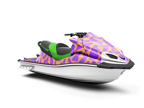 Blacklight Spirits Halloween Jet Ski Vinyl Customized Wrap