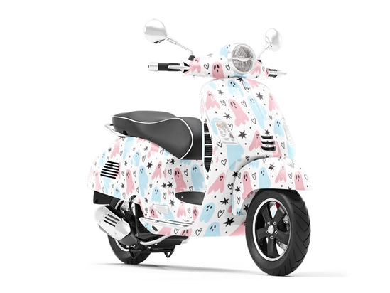 Girly Ghosties Halloween Vespa Scooter Wrap Film