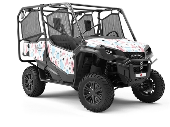 Girly Ghosties Halloween Utility Vehicle Vinyl Wrap