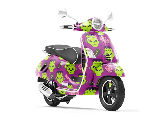 Frankenstein Revenge Halloween Vespa Scooter Wrap Film