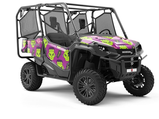 Frankenstein Revenge Halloween Utility Vehicle Vinyl Wrap