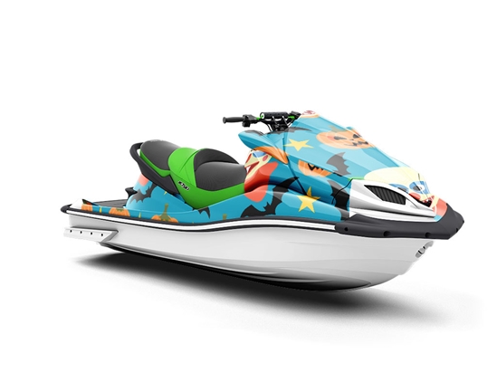 Killer Clowns Halloween Jet Ski Vinyl Customized Wrap