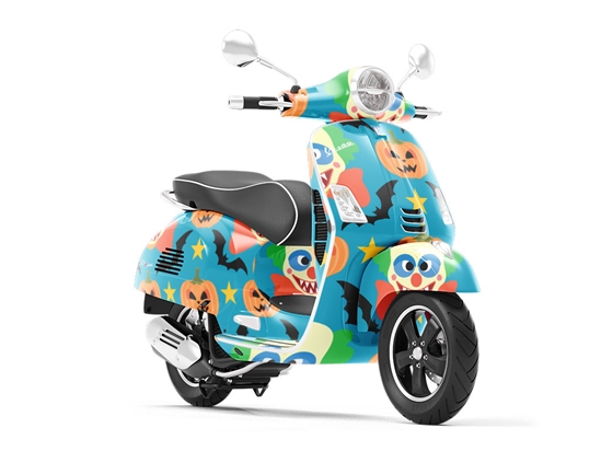 Killer Clowns Halloween Vespa Scooter Wrap Film