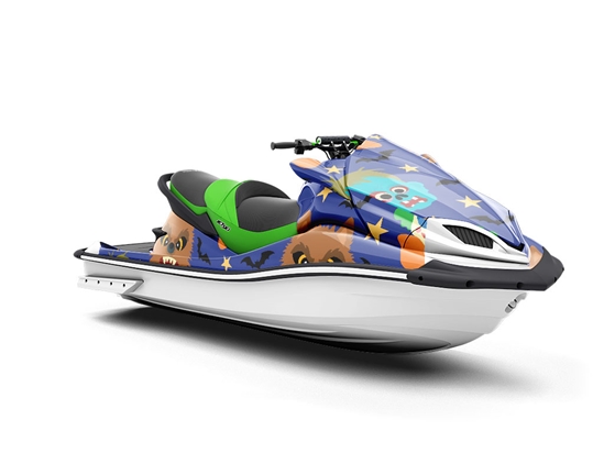 Spooky Friends Halloween Jet Ski Vinyl Customized Wrap