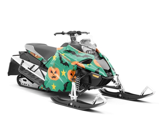 Wicked Werewolf Halloween Custom Wrapped Snowmobile