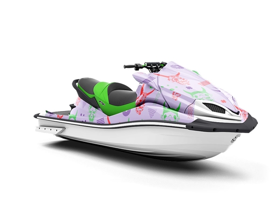 Yokai Masks Halloween Jet Ski Vinyl Customized Wrap