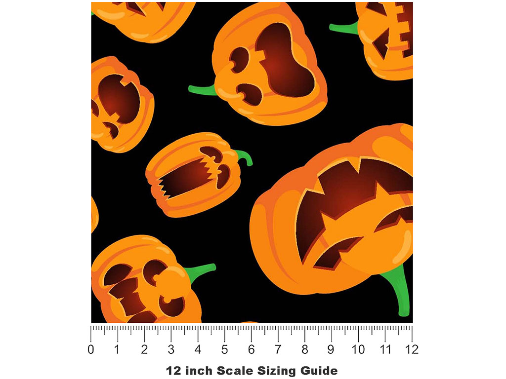 Wicked Smiles Halloween Vinyl Film Pattern Size 12 inch Scale