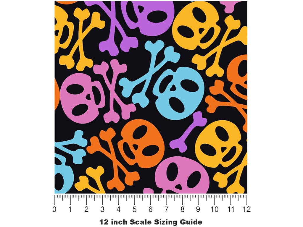 Danger Ahead Halloween Vinyl Film Pattern Size 12 inch Scale