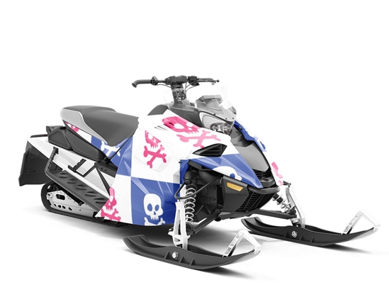 Death Blues Halloween Custom Wrapped Snowmobile