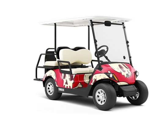 Expressive Ghouls Halloween Wrapped Golf Cart