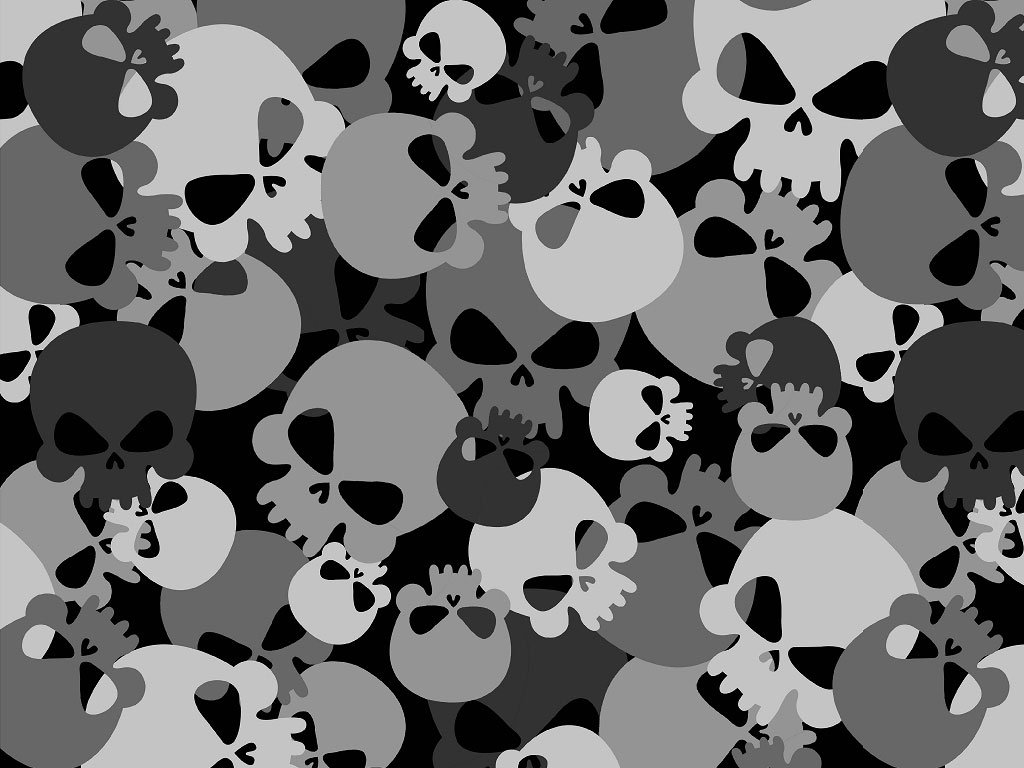 Gray Calvaria Halloween Vinyl Wrap Pattern