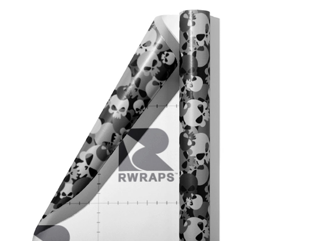 Gray Calvaria Halloween Wrap Film Sheets