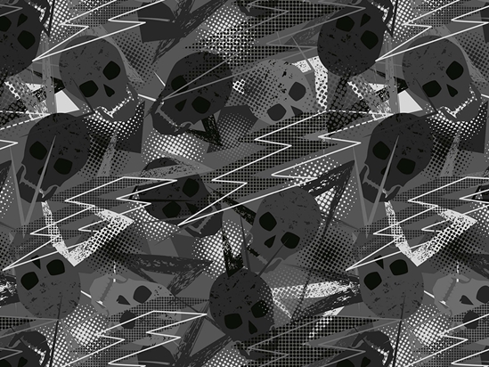 Gray Decomposition Halloween Vinyl Wrap Pattern