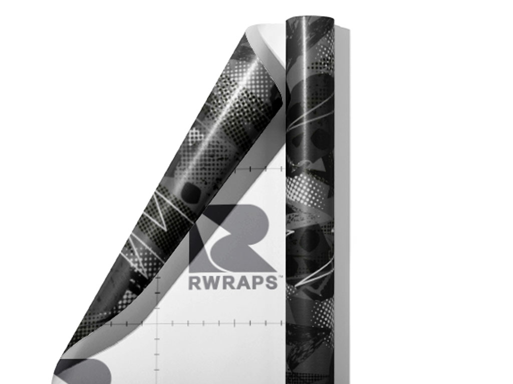 Gray Decomposition Halloween Wrap Film Sheets