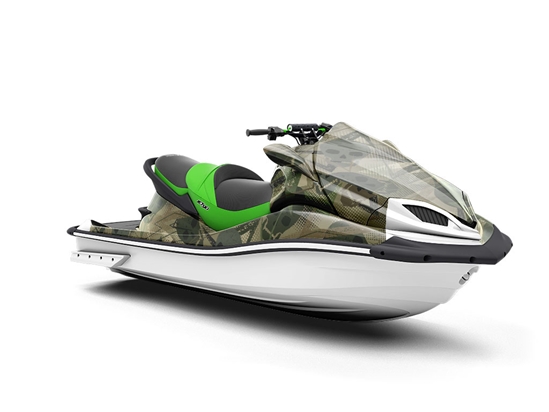 Green Decomposition Halloween Jet Ski Vinyl Customized Wrap