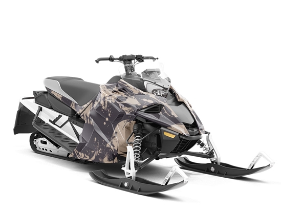 Grunge Death Halloween Custom Wrapped Snowmobile