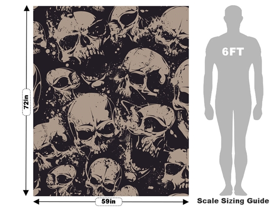 Grunge Death Halloween Vehicle Wrap Scale